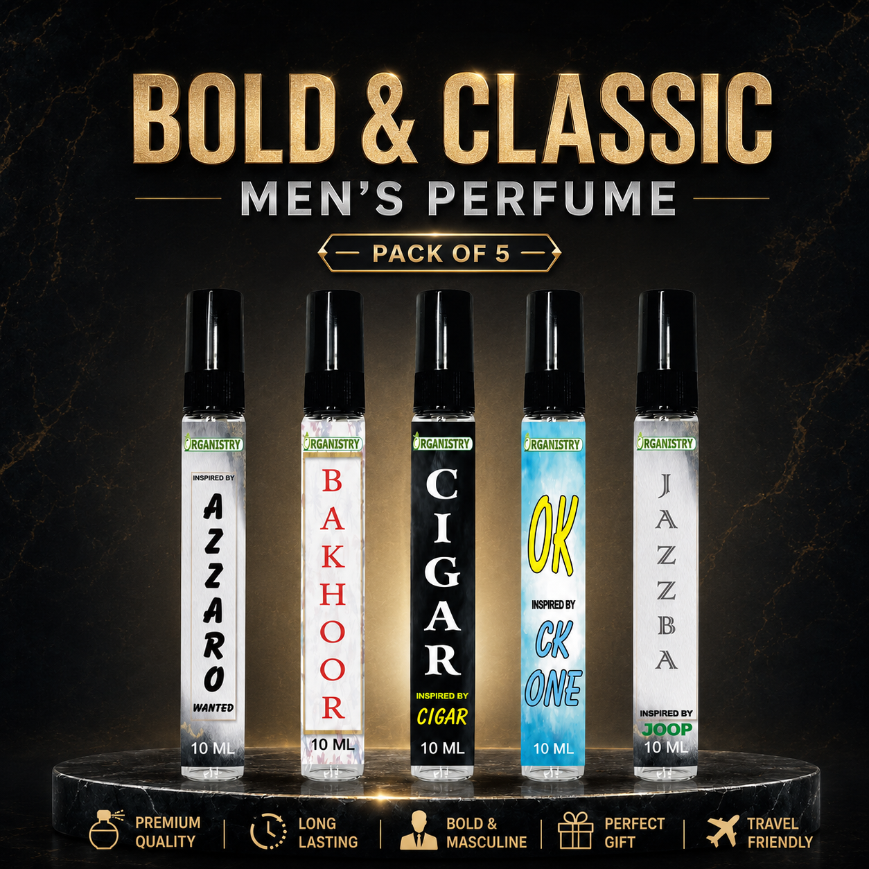 Bold & Classic Men’s Perfume Pack Of 5 Bold & Classic Men’s Perfume Pack Of 5 - Image 1